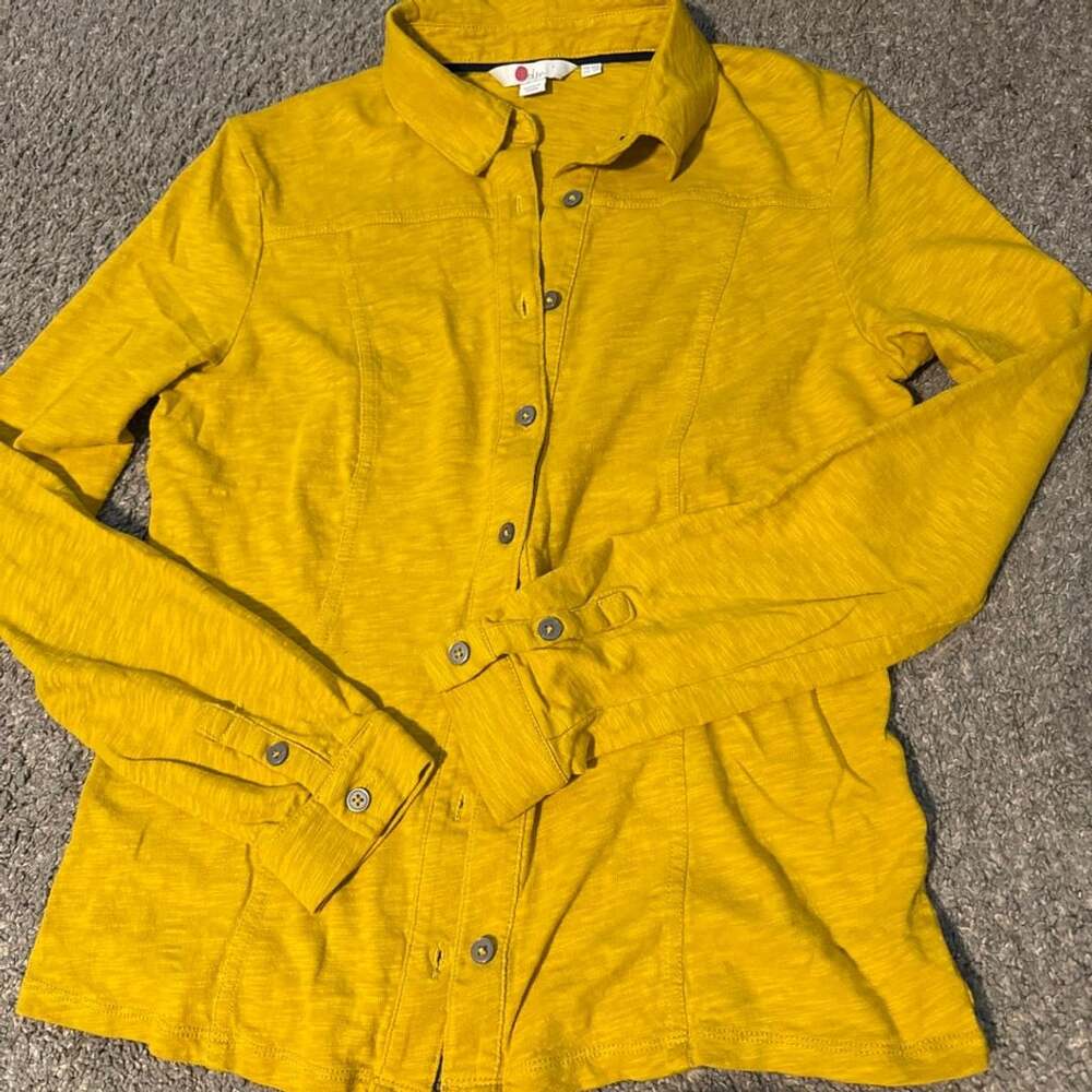Boden Yellow Long Sleeve Button Down Shirt Size US 6R